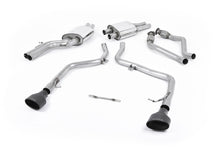 Load image into Gallery viewer, Audi S4 V6 B8/S5 B8 - Race Cat-Back Race Exhaust System with Dual Cerakote Black Oval Trims