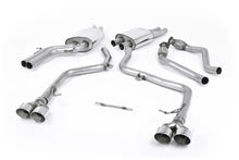 Load image into Gallery viewer, Audi S5 B8.5 Coupe/Cabriolet - Non-Resonated (Louder) Cat-Back Exhaust System with Polished Quad Outlet Trims