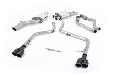 Load image into Gallery viewer, Audi S5 B8 (S tonic) - Race Non-Resonated (Louder) Cat-Back Exhaust System with Quad Cerakote Black Tips
