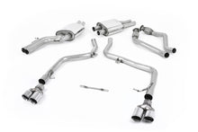 Load image into Gallery viewer, Audi S5 B8 (S tonic) - Race Non-Resonated (Louder) Cat-Back Exhaust System with Quad Polished Trims