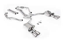 Load image into Gallery viewer, Audi S5 B9 Sport Diff models with Brace Bars - Non-Resonated Cat-Back (Louder) with Quad Brushed Titanium Trims