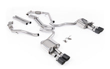 Load image into Gallery viewer, Audi S5 B9 Sport Diff models with Brace Bars - Non-Resonated Cat-Back (Louder) with Quad Carbon Trims