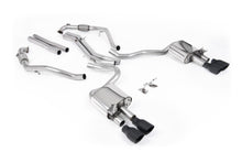Load image into Gallery viewer, Audi S5 B9 Sport Diff models with Brace Bars - Non-Resonated Cat-Back (Louder) with Quad Cerakote Black Trims