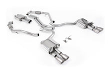 Load image into Gallery viewer, Audi S5 B9 Sport Diff models with Brace Bars (RHD) - Resonated Cat-Back with Quad Brushed Titanium Trims