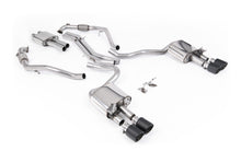 Load image into Gallery viewer, Audi S5 B9 Sport Diff models with Brace Bars (RHD) - Resonated Cat-Back with Quad Carbon Trims