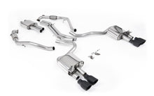 Load image into Gallery viewer, Audi S5 B9 Sport Diff models with Brace Bars (RHD) - Resonated Cat-Back with Quad Cerakote Black Trims