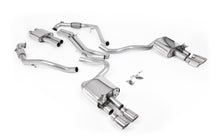 Load image into Gallery viewer, Audi S5 B9 Sport Diff models with Brace Bars (RHD) - Resonated Cat-Back with Quad Polished Oval Trims
