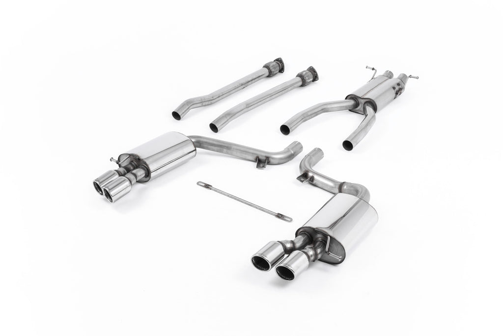 Audi S6 V10 C6 - Road+ Part-Resonated Cat-Back Exhaust System with Polished Trims
