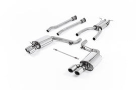 Audi S6 V10 C6 - Road+ Part-Resonated Cat-Back Exhaust System with Polished Trims