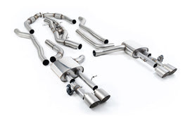 Audi S8 D5 V8 (Long Wheel Base) - Non-Resonated (Louder) Cat-Back with Brushed Titanium Tips
