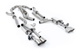 Audi S8 D5 V8 (Long Wheel Base) - Resonated (Quieter) Cat-Back with Brushed Titanium Tips