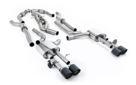 Audi S8 D5 V8 (Long Wheel Base) - Resonated (Quieter) Cat-Back with JET-115 Carbon Trims