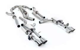 Audi S8 D5 V8 (Long Wheel Base) - Resonated (Quieter) Cat-Back with Polished Tips