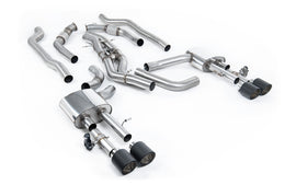 Audi S8 D5 V8 - Non-Resonated (Louder) OPF-Back Exhaust System with JET-115 Carbon Trims