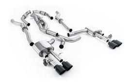 Audi S8 D5 V8 - Resonated (Quieter) OPF-Back Exhaust System with GT-115 Cerakote Black Trims
