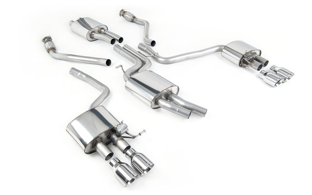 Audi SQ5 Supercharged - Cat-Back Exhaust System with Quad Polished Trims