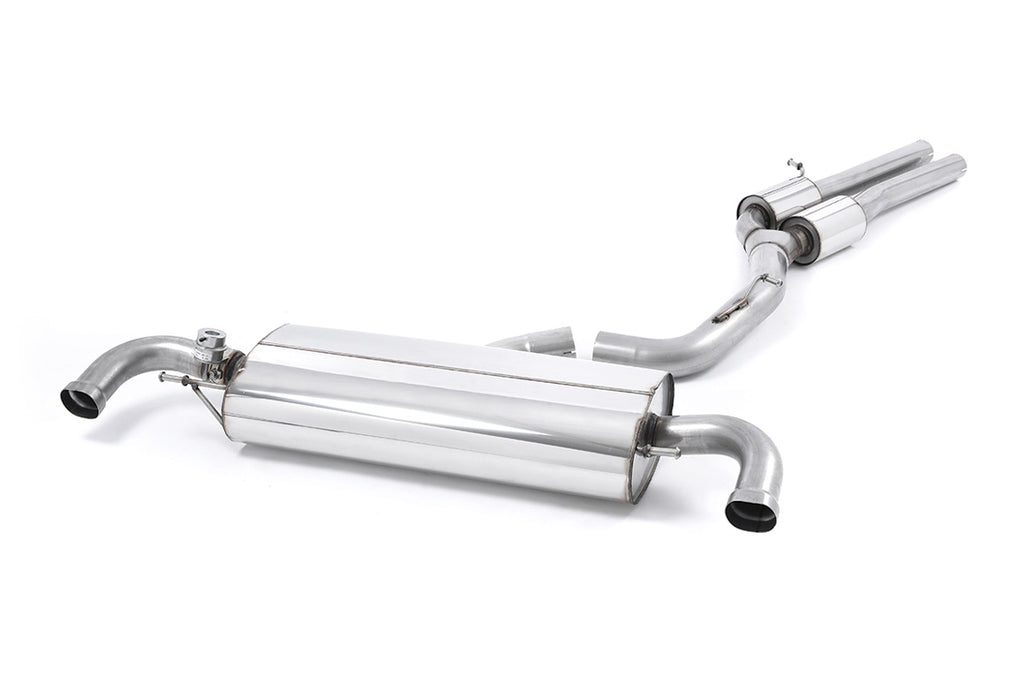 Audi TTRS MK2 2.5L - Resonated (Quieter) Racing Cat-Back Exhaust System - Uses OE Trims
