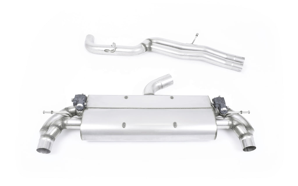 Audi TTRS MK3 Quattro - Non-Resonated (Louder) Cat-Back Exhaust System with Cerakote Black Oval Trims