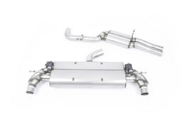 Audi TTRS MK3 Quattro - Resonated (Quieter) Cat-Back Exhaust System with Burnt Titanium Oval Trims