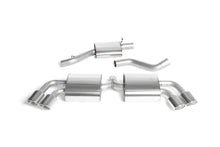 Load image into Gallery viewer, Audi TTS MK2 Quattro - Resonated (Quieter) Cat-Back Exhaust System with Quad Polished Trims