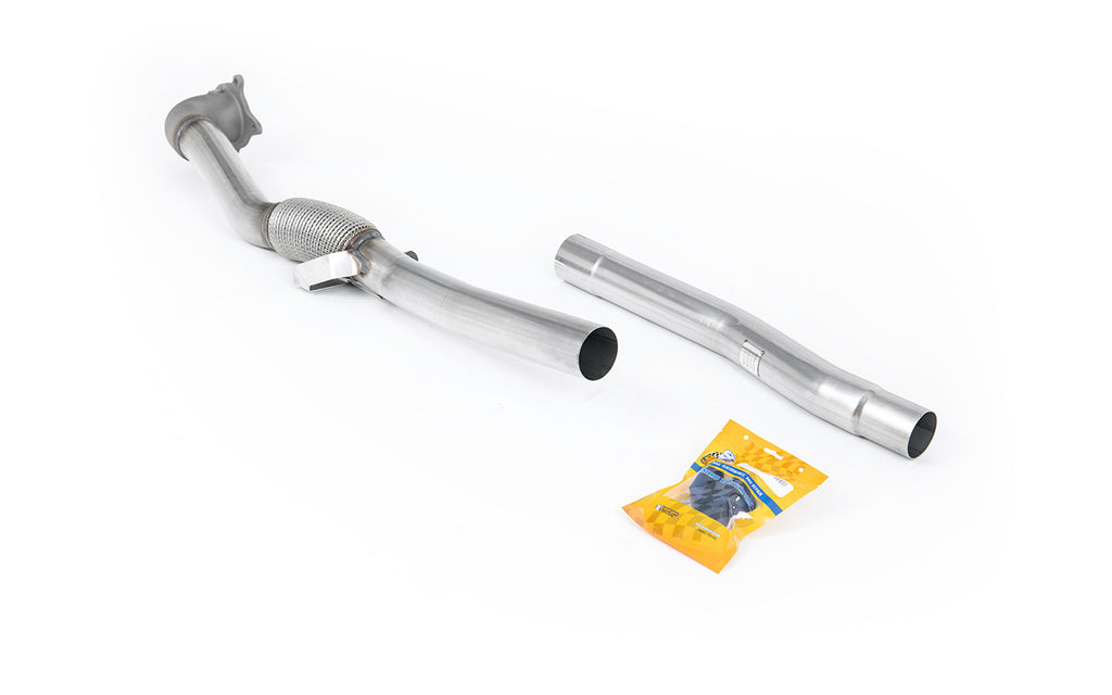 Audi TTS MK2 Quattro - Stainless Steel Cast Large Bore Downpipe with Catalyst Delete (For Milltek 2.75" Cat-Back)
