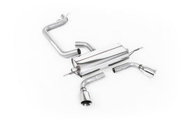 Audi TT MK2 2.0 2WD - Cat-Back Exhaust System with Dual GT100 Trims (For 3.2 V6 Valance)