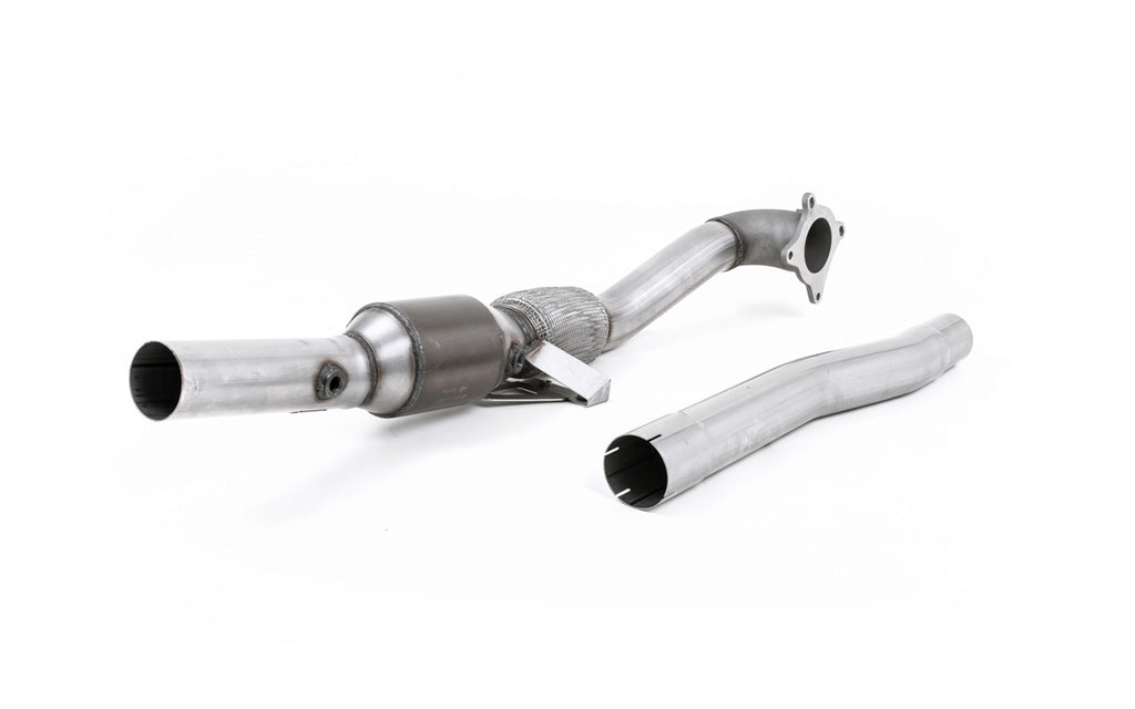 Audi TT MK2 2.0 2WD - Stainless Steel Cast Large Bore Downpipe with Hi-Flow Sports Catalyst (For Milltek Race Cat-Back)