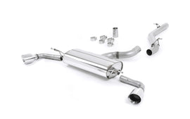 Audi TT MK2 3.2 Quattro - Non-Resonated (Louder) Cat-Back Exhaust System with Dual Polished GT100 Trims