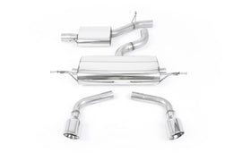 Audi TT MK2 3.2 Quattro - Resonated (Quieter) Cat-Back Exhaust System with Dual 100mm JET Trims