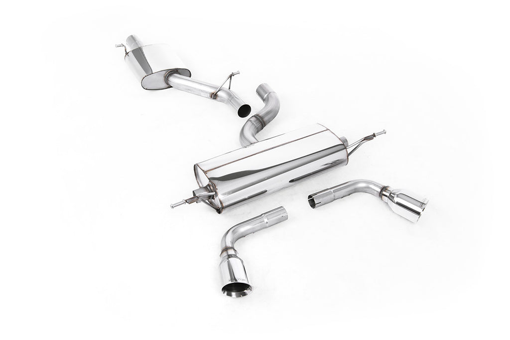 Audi TT MK2 3.2 Quattro - Resonated (Quieter) Cat-Back Exhaust System with Dual Polished GT100 Trims