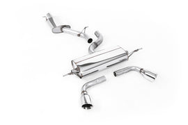 Audi TT MK2 3.2 Quattro - Resonated (Quieter) Cat-Back Exhaust System with Dual Polished GT100 Trims