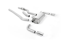 BMW 4 Series F32 428i Auto - Non-Resonated (Louder) Cat-Back Exhaust System Polished Trims (For 435i M Sport Valance)