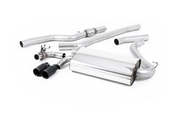 BMW 4 Series F32 428i Auto - Non-Resonated (Louder) Cat-Back Exhaust System with Cerakote Black trims