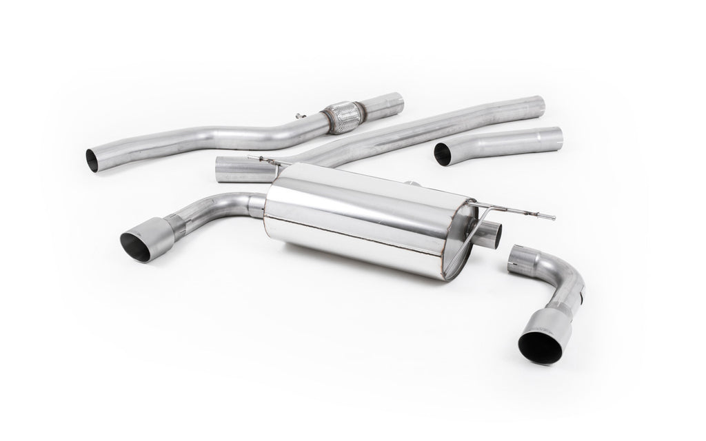 BMW 4 Series F32 428i Auto - Non-Resonated (Quieter) Cat-Back Exhaust System with Titanium Trims (For 435i M Sport Valance)