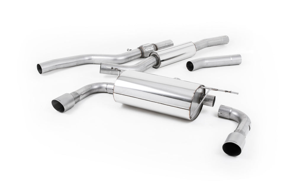 BMW 4 Series F32 428i Auto - Resonated (Quieter) Cat-Back Exhaust System with Titanium Trims (For 435i M Sport Valance)