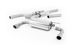 BMW 4 Series F32 428i Auto - Resonated (Quieter) Cat-Back Exhaust System with Titanium Trims (For 435i M Sport Valance)
