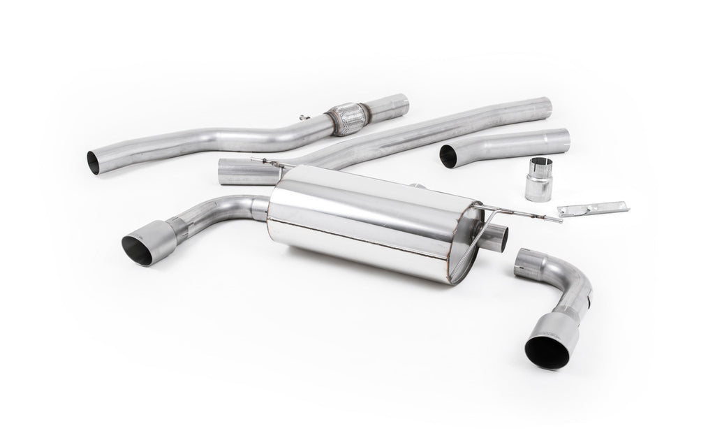 BMW 4 Series F32 428i Manual - Non-Resonated (Louder) Cat-Back Exhaust System with Titanium Trims (For 435i M Sport Valance)