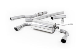BMW 4 Series F32 428i Manual - Non-Resonated (Louder) Cat-Back Exhaust System with Titanium Trims (For 435i M Sport Valance)