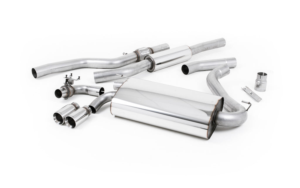 BMW 4 Series F32 428i Manual - Resonated (Quieter) Cat-Back Exhaust System with Polished Trims