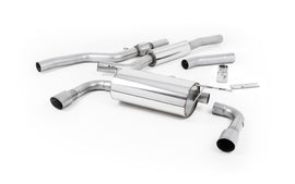 BMW 4 Series F32 428i Manual - Resonated (Quieter) Cat-Back Exhaust System with Titanium Trims  (For 435i M Sport Valance)