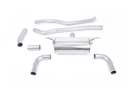 BMW F30 320i M Sport - Race Non-Resonated Cat-Back Exhaust System with Carbon Fibre Jet-90 Trims