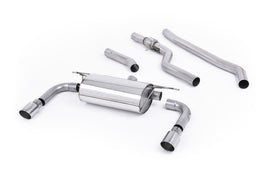 BMW F30 328i M Sport - Non-Resonated (Louder) Cat-Back Exhaust System with Twin Polished Trims
