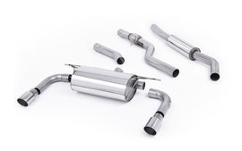 BMW F30 328i M Sport - Resonated (Quieter) Cat-Back Exhaust System with Twin Polished Trims