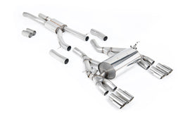 BMW F80 M3/F82 M4 - Cat-Back Exhaust System with Polished Trims
