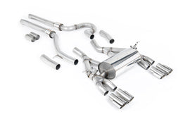 BMW F80 M3/F82 M4 - Equal Length (Loudest) Cat-Back Exhaust System with Polished Trims