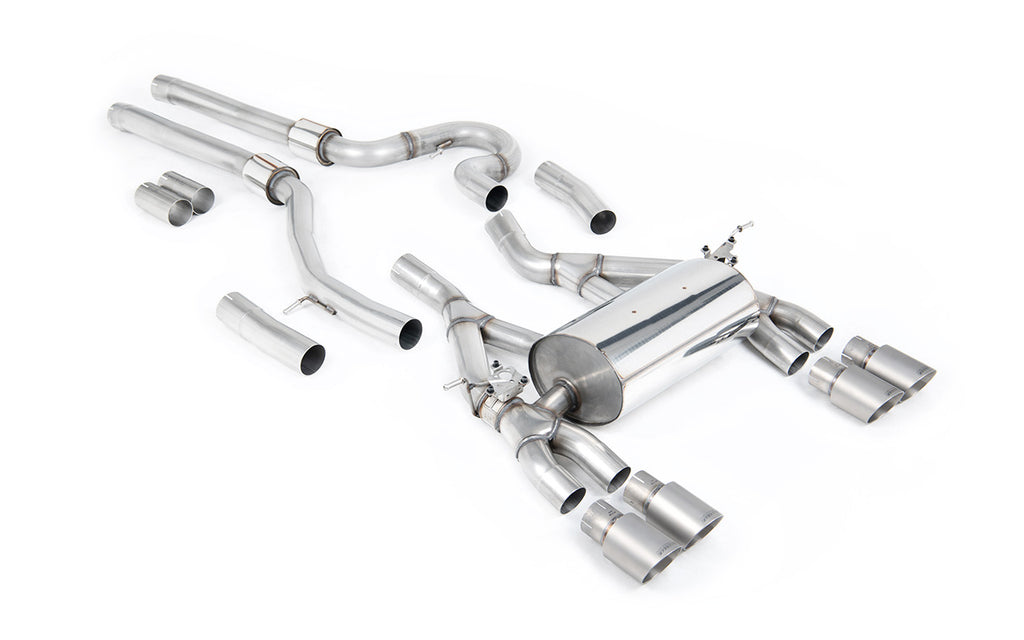 BMW F80 M3/F82 M4 - Equal Length (Loudest) Cat-Back Exhaust System with Titanium Trims