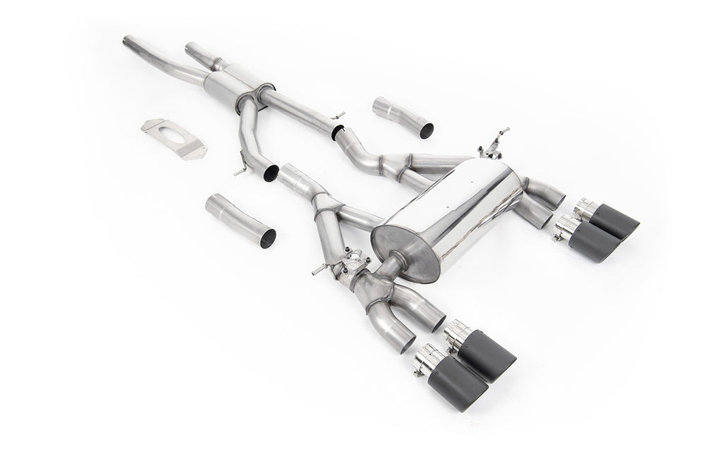 BMW F80 M3/F82 M4 - GPF / OPF Back Race (Louder) Exhaust System with Carbon Jet-90 Trims