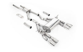 BMW F80 M3/F82 M4 - GPF / OPF Back Road Exhaust System with Polished GT-90 Trims