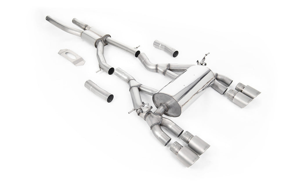 BMW F80 M3/F82 M4 - GPF / OPF Back Road Exhaust System with Titanium GT-90 Trims