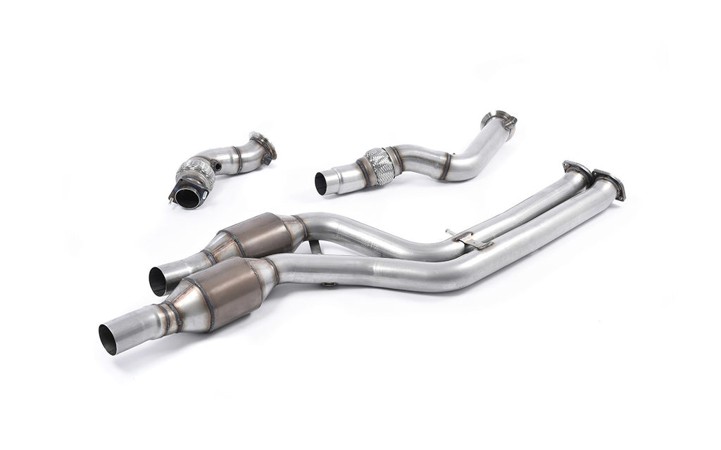 BMW F80 M3/F82 M4 - Large Bore Downpipe Pair with Hi-Flow Sports Catalysts (For Milltek Cat-Back)
